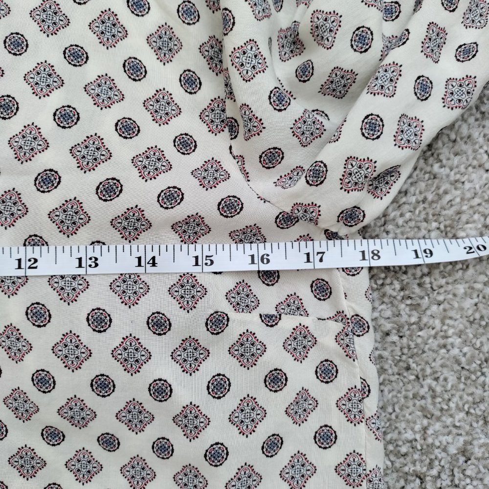 H&M Patterned Blouse with Ties Size 2 - Picture 10 of 16